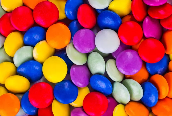 Gros plan de bonbons colorés comme texture — Photo