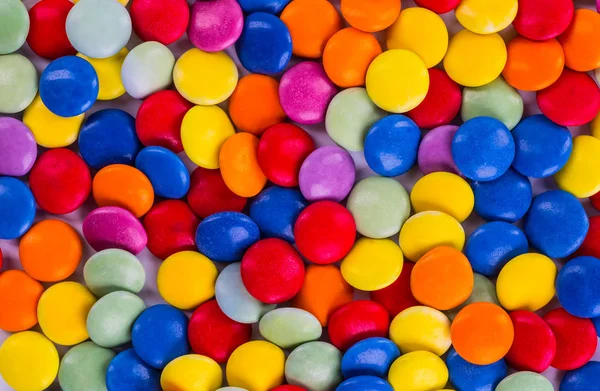 Gros plan de bonbons colorés comme texture — Photo