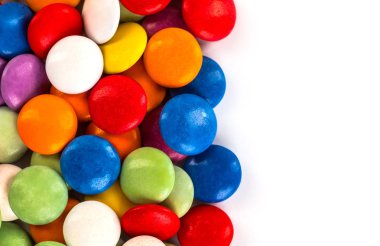 Renkli şekerler closeup doku olarak