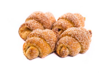 kruvasan izole üzerinde beyaz izole