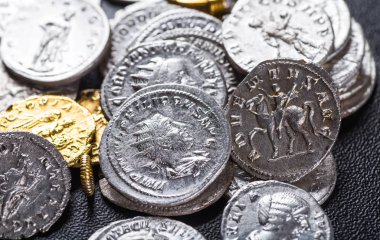 Roma İmparatorluğu'nun antik sikke.