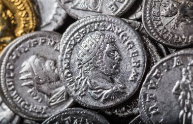 Roma İmparatorluğu'nun antik sikke.