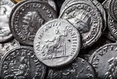 Roma İmparatorluğu'nun antik sikke.