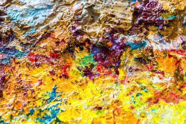 Çadır bezi ve arkaplan üzerindeki soyut yağlı boya dokusu