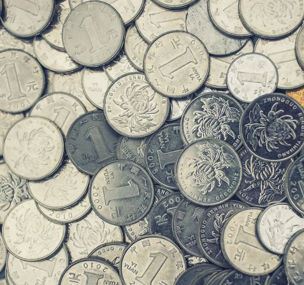 几个欧洲货币-背景图案的硬币. — 图库照片