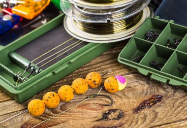 Yemler üzerinde sazan yakalamak