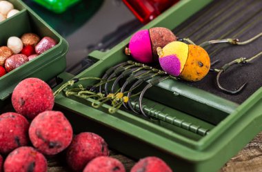 Yemler üzerinde sazan yakalamak