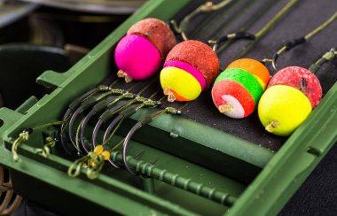 Yemler üzerinde sazan yakalamak