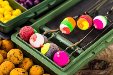 Yemler üzerinde sazan yakalamak