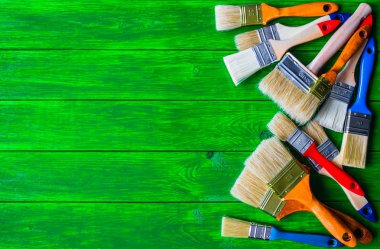 Ressam ve dekoratör çalışma tablosu Saray Projesi, renk swatc