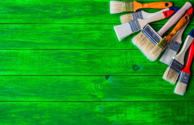 Ressam ve dekoratör çalışma tablosu Saray Projesi, renk swatc