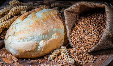 yakın çekim geleneksel ekmek.