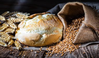 yakın çekim geleneksel ekmek.