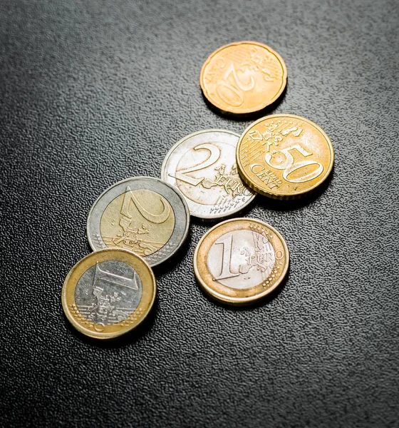 Európai fém készpénz. — Stock Fotó