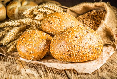 yakın çekim geleneksel ekmek.