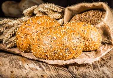 yakın çekim geleneksel ekmek.