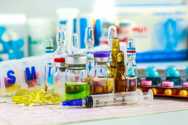 Tedavi ilaç tedavisi için ilaç reçete. İlaç doktor
