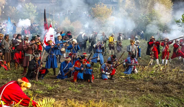 Kamyanets-Podilsky, Ukrajna, 10/02/2017. A testőr és a coss — Stock Fotó