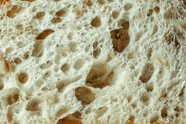 Pane Segale Appena Sfornato Con Crusca Semi Cereali Texture Primo — Foto Stock