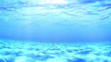 Güneşli bir sualtı.