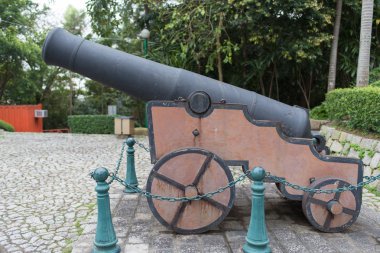 Ancient Cannon at Monte Fort  clipart