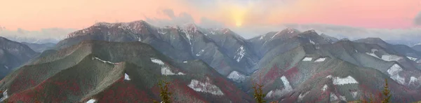 Осень на горе Довбушанка — стоковое фото