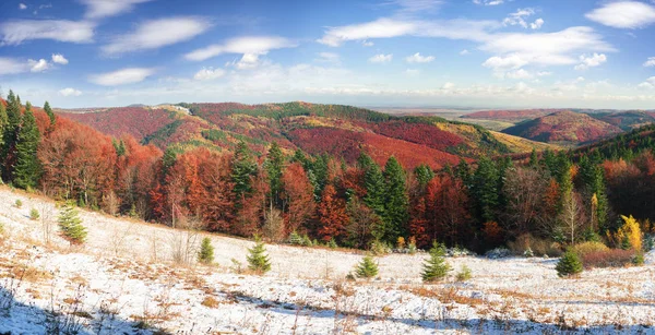 Cold autumn in Precarpathians — Stock Photo, Image