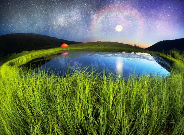 Magie noapte lac — Fotografie, imagine de stoc