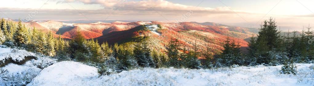 Cold autumn in Precarpathians — Stock Image Cold autumn in Precarpathians Stock Picture