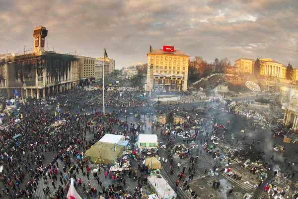 Pohled z výšin k Majdanem — Stock fotografie