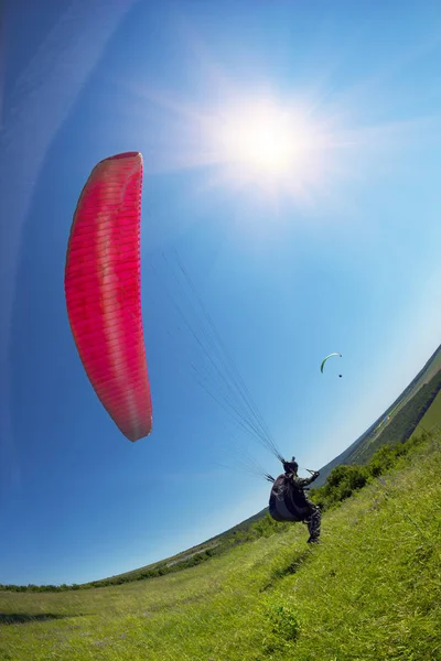 Heavenly Road for paragliding — Stock Photo, Image