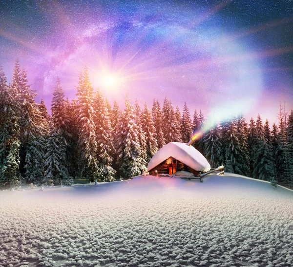 크리스마스 Carpathians 산에서 — 스톡 사진