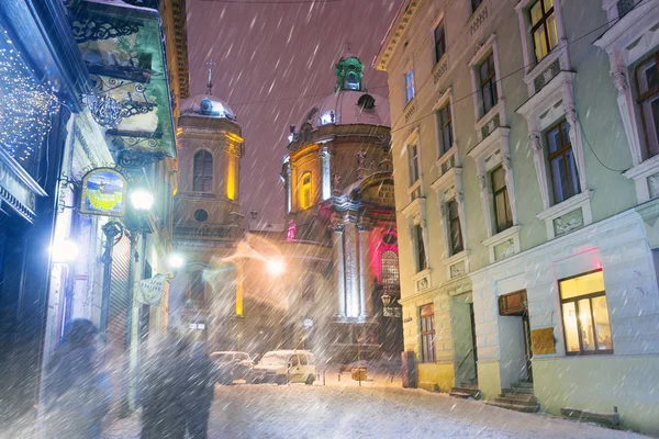 Temple Lviv en hiver — Photo