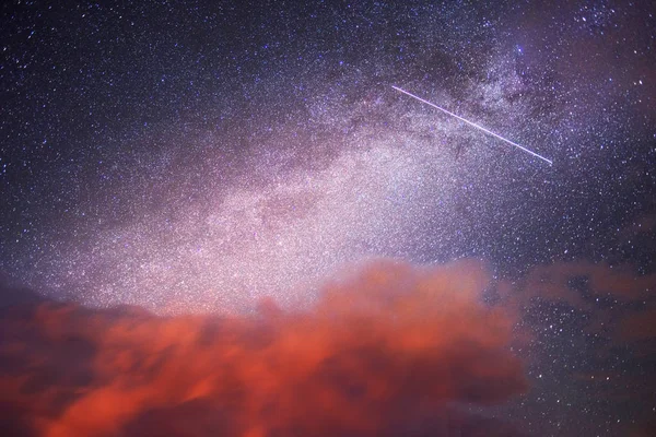 Sternenhimmel über der Erde — Stockfoto