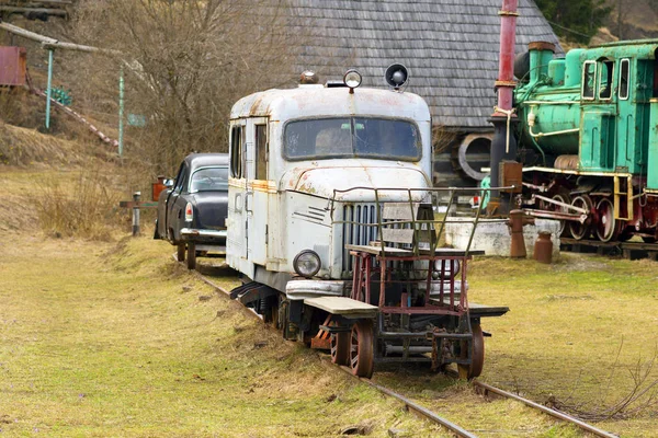 Un vagón ferroviario único — Foto de Stock