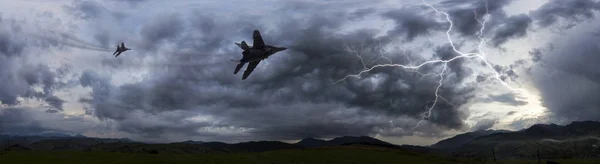 Sovyet avcı fırtına uçan — Stok fotoğraf