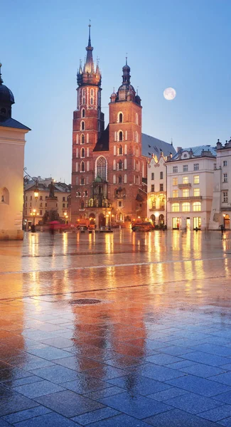 Krakau regenachtige herfst — Stockfoto