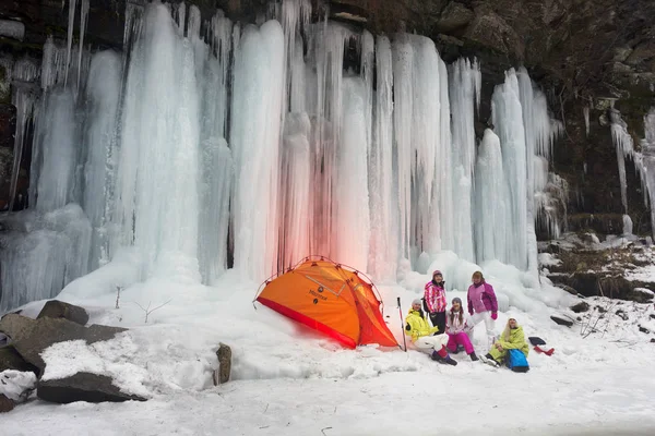 우크라이나어 Carpathians에서 icefall — 스톡 사진