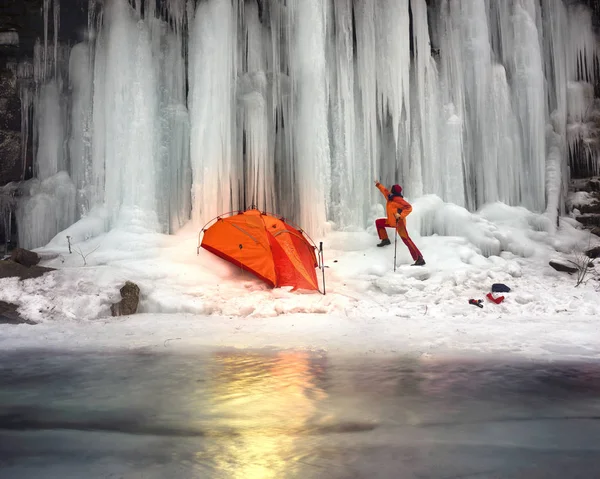 우크라이나어 Carpathians에서 icefall — 스톡 사진