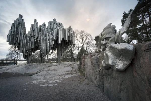 Monumento a Sibelius em Helsínquia — Fotografia de Stock