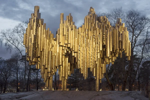 Monumento a Sibelius em Helsínquia — Fotografia de Stock