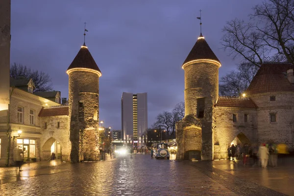 Вежі середньовічного Таллінну — стокове фото