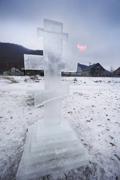 Chrzest Krzyż lodowy — Zdjęcie stockowe