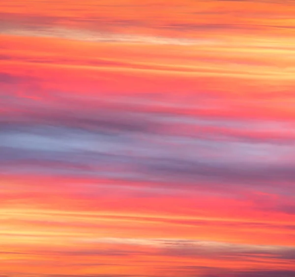 Sky Glows Fiery Colors Fabulous Sunset Weather Climate Change Rapidly — Stock Photo, Image