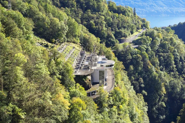 Dam Verzaska Hydro Elektrische Centrale Aan Het Vogorno Meer Zwitserland — Stockfoto