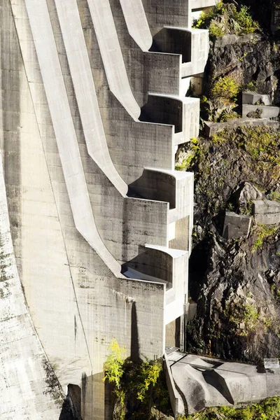 Dam Verzaska Hydro Elektrische Centrale Aan Het Vogorno Meer Zwitserland — Stockfoto