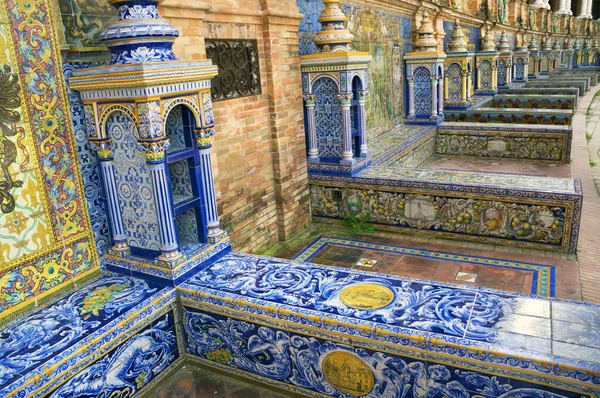 Murale Piastrelle Ceramica Nel Gazebo Che Rappresenta Provincia Granada Plaza — Foto Stock