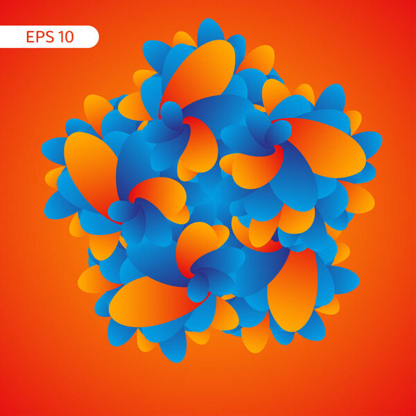 Абстрактный цветок. Абстрактный фон
