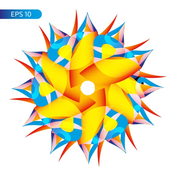 Abstrakt blomma. Flerfärgad abstrakt bakgrund — Stock vektor
