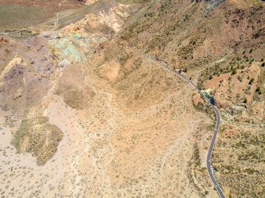 Teide Yanardağı'ı çölden Tenerife adasında